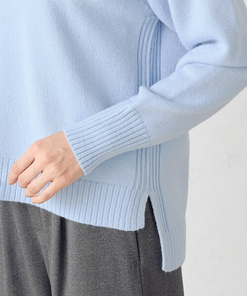 COMME CA ISM(コムサイズム)の「【good price】1枚で華やか!!カラーニット(ニット/セーター・レディース・ホワイト/グレー/ピンク/サックスブルー/チャコール・MEDIUM/LARGE)」の20枚目の写真
