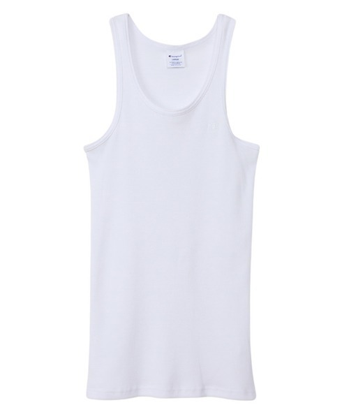 Champion（チャンピオン）の「Champion リブタンクトップ（タンクトップ・メンズ・ブラック/グレー/ホワイト/ネイビー・M/L/XL）」の5枚目の写真