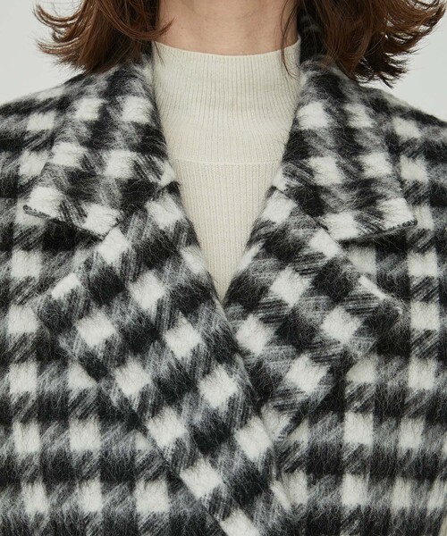 IHNN（イン）の「【IHNN/イン】モヘアスリーブレスチェックベスト（ベスト・レディース・チェック・38）」の13枚目の写真