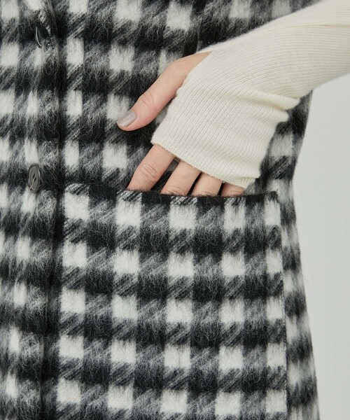 IHNN（イン）の「【IHNN/イン】モヘアスリーブレスチェックベスト（ベスト・レディース・チェック・38）」の6枚目の写真
