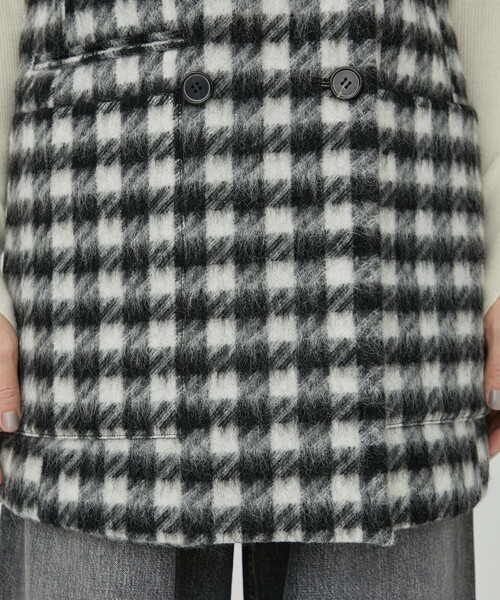 IHNN（イン）の「【IHNN/イン】モヘアスリーブレスチェックベスト（ベスト・レディース・チェック・38）」の3枚目の写真