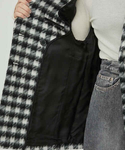 IHNN（イン）の「【IHNN/イン】モヘアスリーブレスチェックベスト（ベスト・レディース・チェック・38）」の9枚目の写真