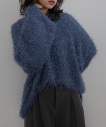 hellam（へラム）の「ラメフェザークルーネックニットPO（ニット/セーター）」