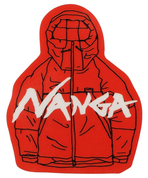 NANGA（ナンガ）の「NANGA×USHIODA HIROAKI STICKER/ナンガ×ウシオダヒロアキ ステッカー（ステッカー/テープ・メンズ・ブルー/オレンジ/グリーン/レッド・FREE）」の4枚目の写真