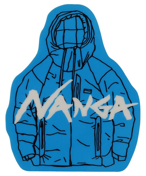 NANGA（ナンガ）の「NANGA×USHIODA HIROAKI STICKER/ナンガ×ウシオダヒロアキ ステッカー（ステッカー/テープ・メンズ・ブルー/オレンジ/グリーン/レッド・FREE）」の3枚目の写真