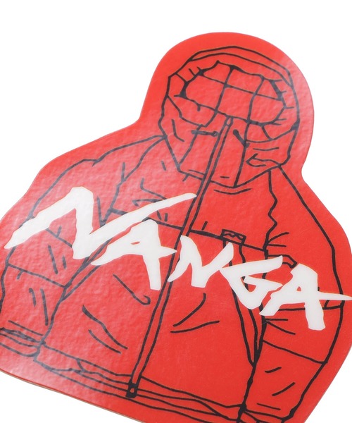 NANGA（ナンガ）の「NANGA×USHIODA HIROAKI STICKER/ナンガ×ウシオダヒロアキ ステッカー（ステッカー/テープ・メンズ・ブルー/オレンジ/グリーン/レッド・FREE）」の6枚目の写真