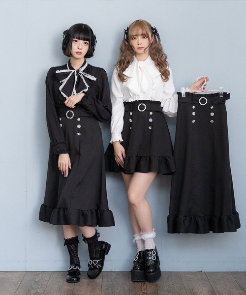 DearMyLove(ディアマイラブ)の「選べる丈ビジュースカート(スカート・レディース・ブラック系その他/ベビーピンク/ブラック系その他2/ブラック/ブルー・MEDIUM/LARGE/X-LARGE/XX-LARGE/SMALL)」の12枚目の写真