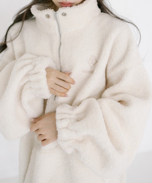 OLIVE des OLIVE（オリーブデオリーブ）の「お出かけボアチュニック 1032060280（ブルゾン・レディース・ラベンダー/オフホワイト/グレイッシュベージュ/ライトベージュ・FREE）」の11枚目の写真