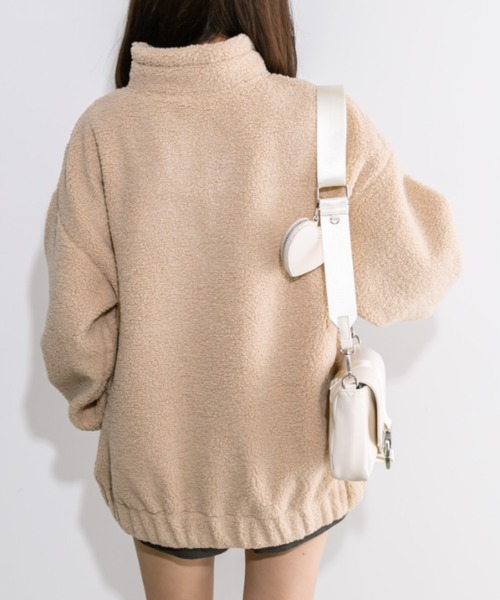 OLIVE des OLIVE（オリーブデオリーブ）の「お出かけボアチュニック 1032060280（ブルゾン・レディース・ラベンダー/オフホワイト/グレイッシュベージュ/ライトベージュ・FREE）」の17枚目の写真