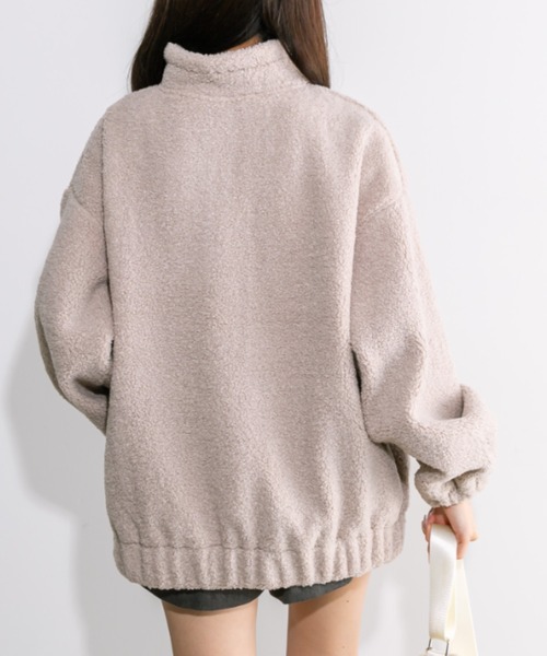 OLIVE des OLIVE（オリーブデオリーブ）の「お出かけボアチュニック 1032060280（ブルゾン・レディース・ラベンダー/オフホワイト/グレイッシュベージュ/ライトベージュ・FREE）」の9枚目の写真