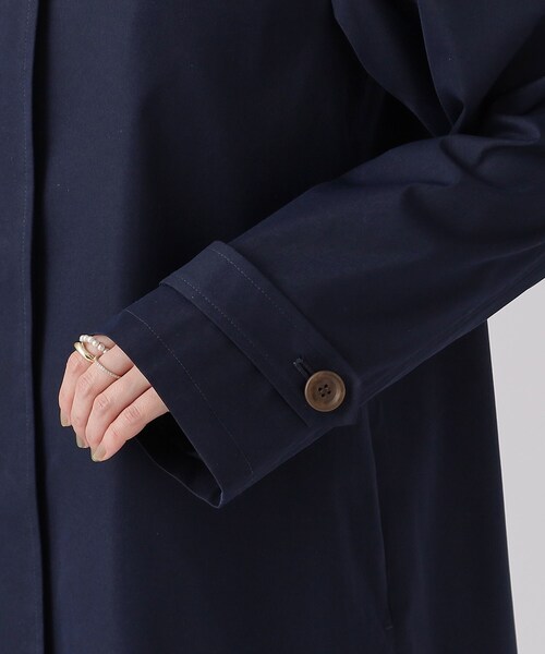 SHOO・LA・RUE（シューラルー）の「◆【防花粉/撥水】ベーシック ノーカラーコート（ノーカラーコート・レディース・ベージュ/ネイビー・02/03/04）」の12枚目の写真
