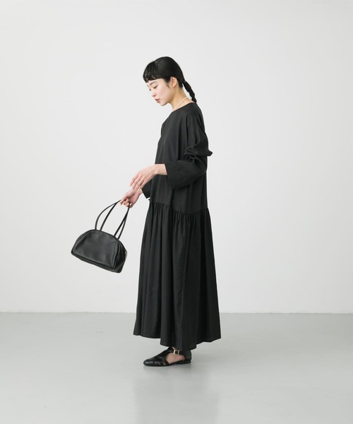 かぐれ（カグレ）の「キュプラコットンギャザーワンピース（ワンピース