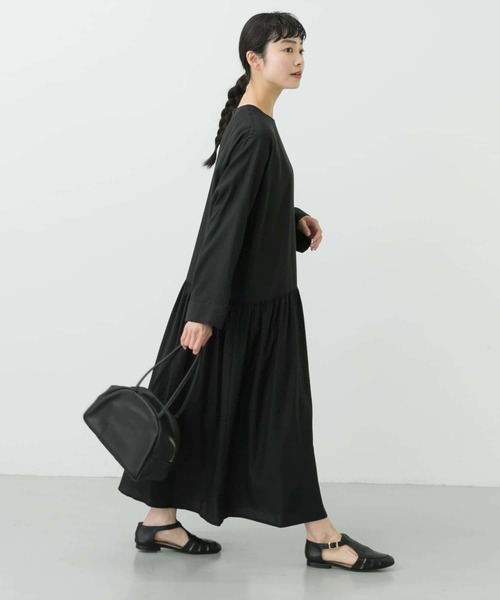 かぐれ（カグレ）の「キュプラコットンギャザーワンピース（ワンピース