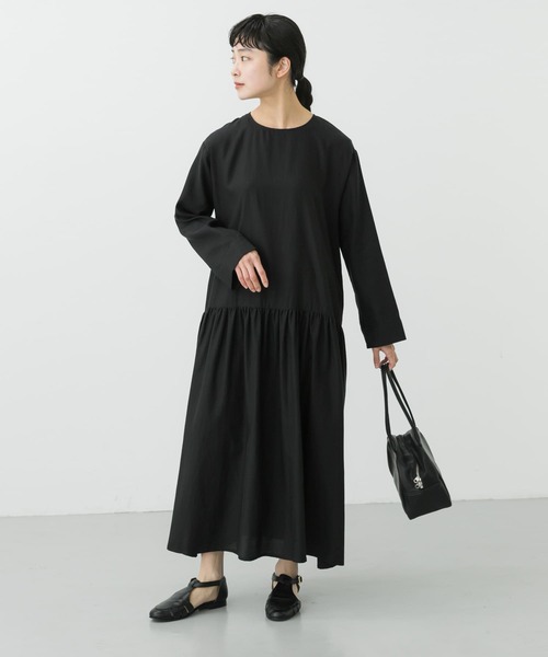 かぐれ（カグレ）の「キュプラコットンギャザーワンピース（ワンピース