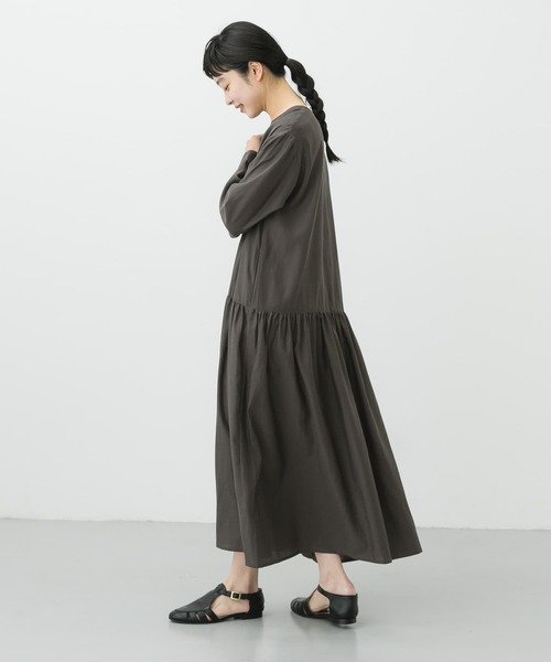かぐれ（カグレ）の「キュプラコットンギャザーワンピース（ワンピース 