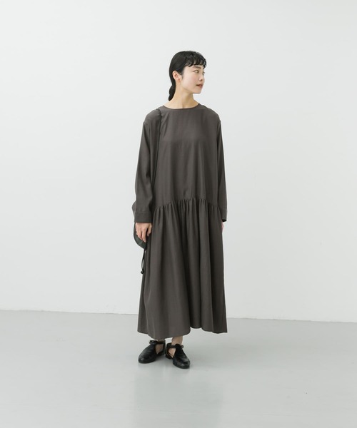 かぐれ（カグレ）の「キュプラコットンギャザーワンピース（ワンピース