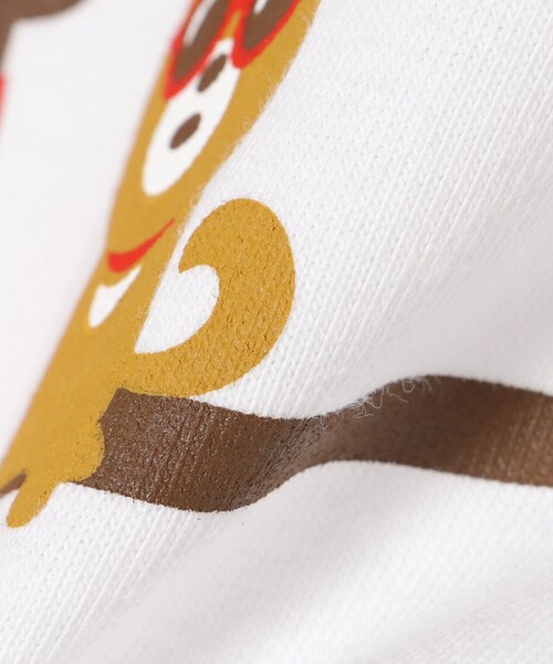 BEAMS T（ビームスティー）の「BEAMS T / パラソル ベアー Tシャツ（Tシャツ/カットソー・メンズ・ホワイト/ネイビー・XL/L/M/S）」の7枚目の写真