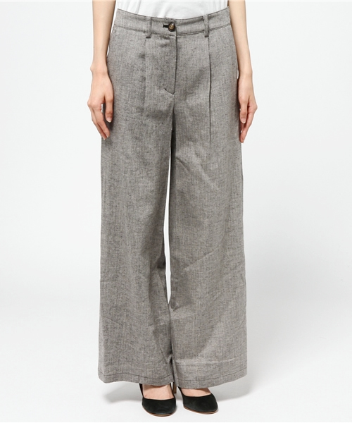 Sheta（シータ）の「ヘリンボーンワイドパンツ（その他パンツ・レディース・ベージュ/グレー・1/0）」の12枚目の写真