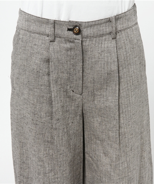 Sheta（シータ）の「ヘリンボーンワイドパンツ（その他パンツ・レディース・ベージュ/グレー・1/0）」の4枚目の写真