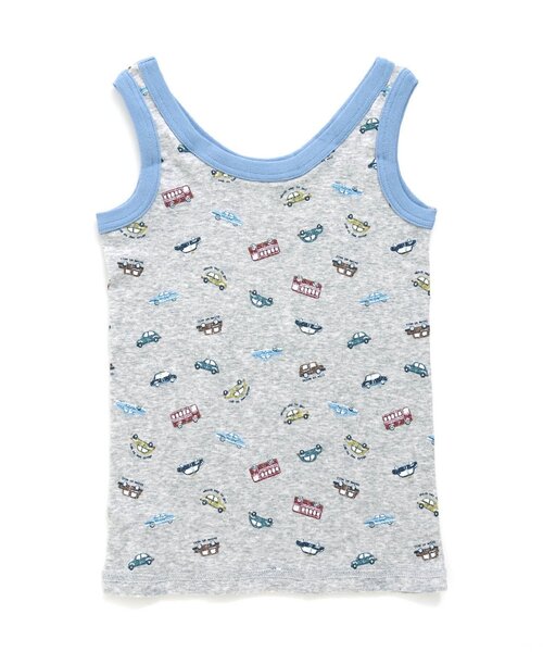 apres les cours（アプレレクール）の「BOYSフライスタンクトップ_前後ろOK（タンクトップ・キッズ・グレー/アイボリー・110/80/100/120/90/130）」の6枚目の写真