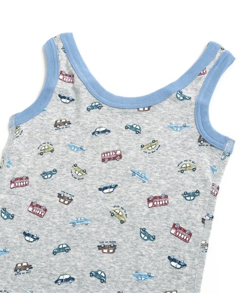 apres les cours（アプレレクール）の「BOYSフライスタンクトップ_前後ろOK（タンクトップ・キッズ・グレー/アイボリー・110/80/100/120/90/130）」の8枚目の写真