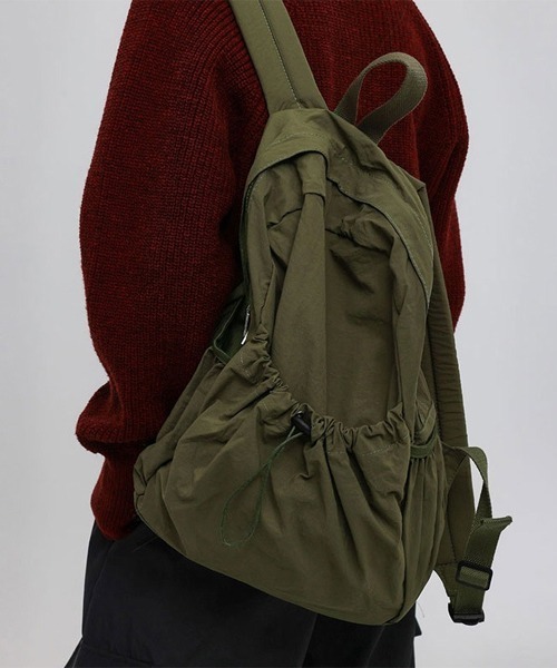 Ressaca レサーカ Backpack ベージュ 大容量 Ressaca（レサーカ）の「ドロストシャーリングバックパック