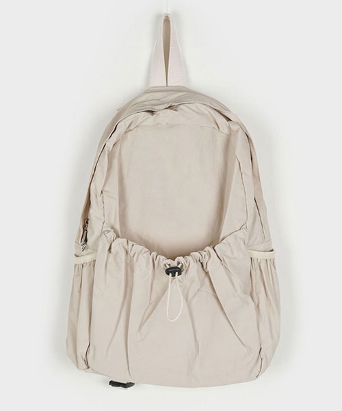 Ressaca レサーカ Backpack ベージュ 大容量 Ressaca（レサーカ）の「ドロストシャーリングバックパック