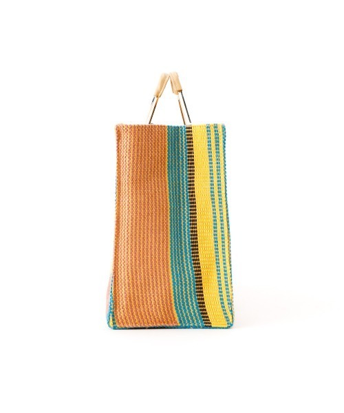 CONTROL FREAK（コントロールフリーク）の「CONTROL FREAK(コントロールフリーク)メタルハンドルストライプトート（トートバッグ・レディース・アイボリー/イエロー/パープル・FREE）」の20枚目の写真