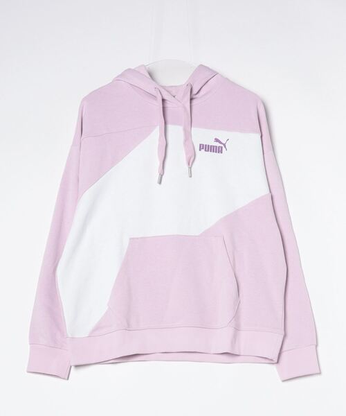 PUMA（プーマ）の「プーマ PUMA PUMA POWER フーディ スウェット_（スウェット・レディース・ライラック/ブラック・M/L/XL）」の2枚目の写真