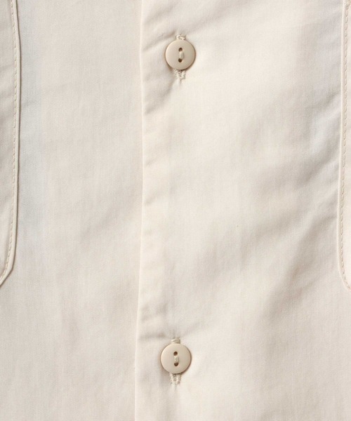 BEN DAVIS（ベンデイビス）の「BEN DAVIS/ベンデイビス FIFTIES LS SHIRT/オーバーサイズ ドレープ バックチェーン刺繍 オープンカラーシャツ/トロミシャツ（シャツ/ブラウス・メンズ・ブラック/アイボリー・M/L/XL）」の14枚目の写真