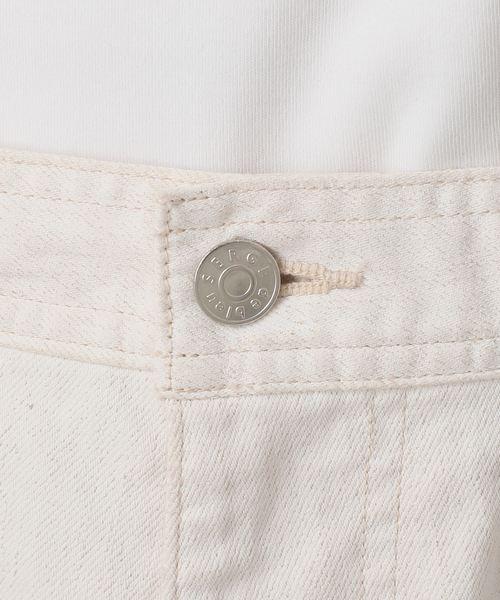 SERGE de bleu（サージ）の「【SERGE de bleu】PAINTER PANTS（デニムパンツ・レディース・ホワイト・36/38）」の14枚目の写真