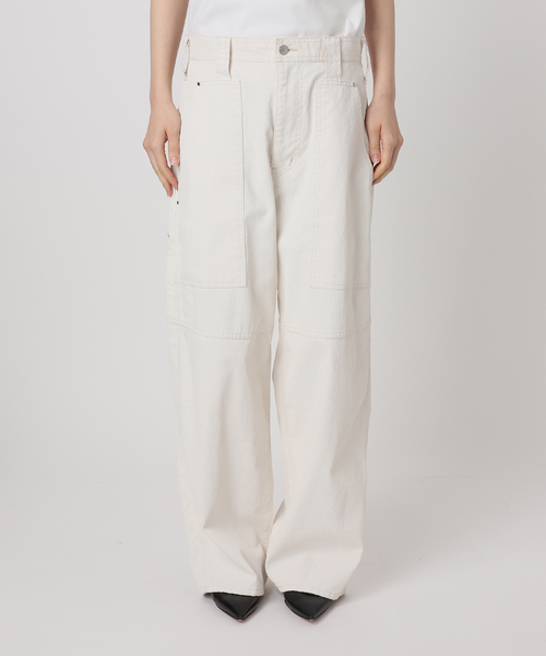 SERGE de bleu（サージ）の「【SERGE de bleu】PAINTER PANTS（デニムパンツ・レディース・ホワイト・36/38）」の10枚目の写真