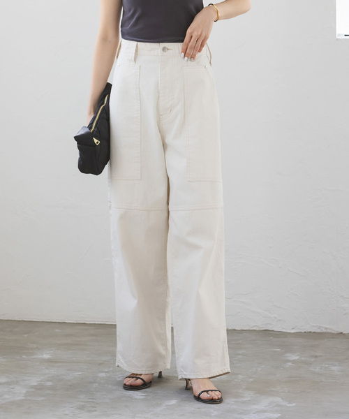 SERGE de bleu（サージ）の「【SERGE de bleu】PAINTER PANTS（デニムパンツ・レディース・ホワイト・36/38）」の8枚目の写真