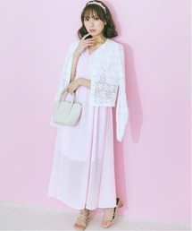 marun | 大きいサイズ　サイドリボンシフォンワンピース marun(ワンピース)