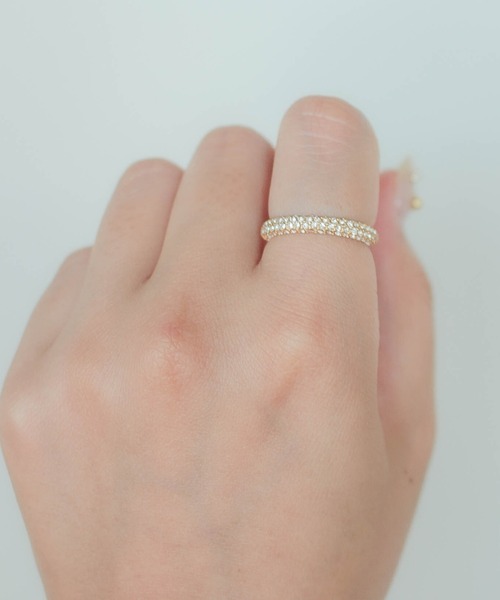 ebine(エビネ)の「Chubby Many Zircon Ring(リング・レディース・ゴールド・11/13/16)」の2枚目の写真