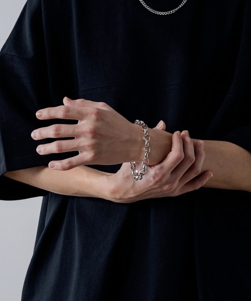 PLAN To（プラントゥ）の「Surgical Stainless Wide Chain Bracelet - サージカルステンレスワイドチェーンブレスレット（ブレスレット・メンズ・シルバー系その他/シルバー系その他2/シルバー系その他3・FREE）」の15枚目の写真