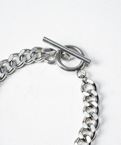 PLAN To（プラントゥ）の「Surgical Stainless Wide Chain Bracelet - サージカルステンレスワイドチェーンブレスレット（ブレスレット・メンズ・シルバー系その他/シルバー系その他2/シルバー系その他3・FREE）」の20枚目の写真