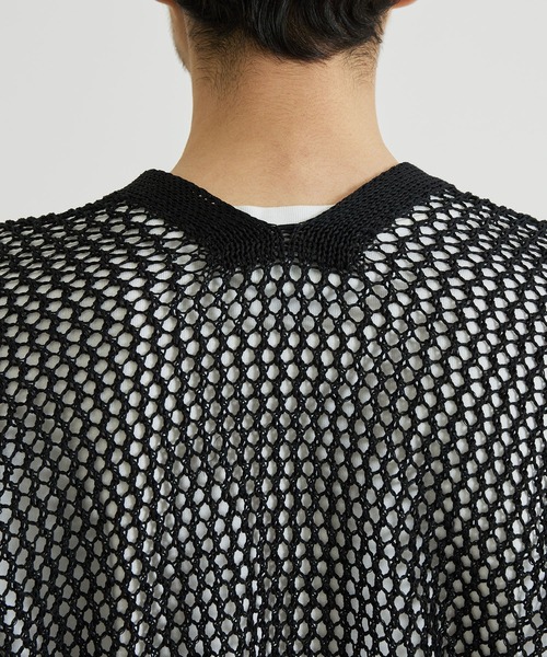 sulvam(サルバム)の「【sulvam / サルバム】MT-K07-860 KNIT CARDIGAN/ニットカーディガン(ニット/セーター・メンズ・ブラック/ピンク・S/M)」の7枚目の写真