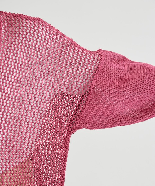 sulvam(サルバム)の「【sulvam / サルバム】MT-K07-860 KNIT CARDIGAN/ニットカーディガン(ニット/セーター・メンズ・ブラック/ピンク・S/M)」の3枚目の写真