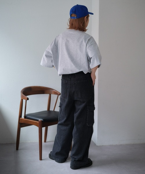 CIAOPANIC TYPY（チャオパニックティピー）の「【ジャックパーセル別注】ワンポイントロゴTee/接触冷感（Tシャツ/カットソー・メンズ・グレー/ホワイト/ブラック・MEDIUM/LARGE）」の7枚目の写真