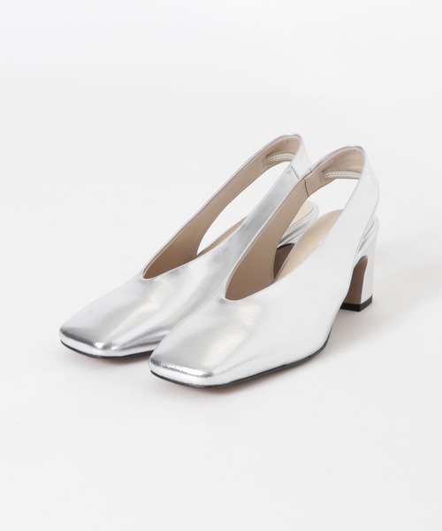 URBAN RESEARCH（アーバンリサーチ）の「『別注』『MADE IN JAPAN』 MILLIWM×URBAN RESEARCH　ヒールパンプス（パンプス・レディース・ブラック/シルバー/オフホワイト・36/37/38）」の4枚目の写真