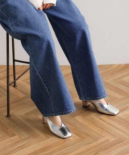 URBAN RESEARCH（アーバンリサーチ）の「『別注』『MADE IN JAPAN』 MILLIWM×URBAN RESEARCH　ヒールパンプス（パンプス・レディース・ブラック/シルバー/オフホワイト・36/37/38）」の7枚目の写真