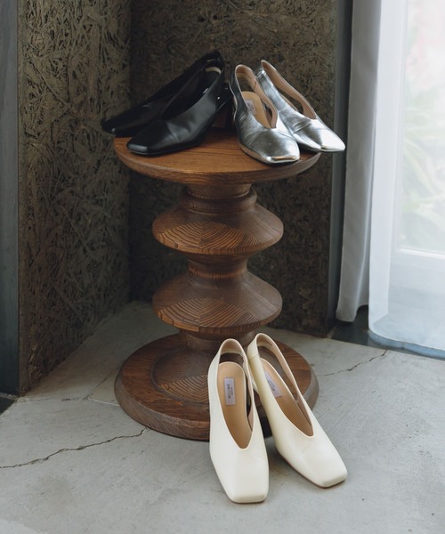 URBAN RESEARCH（アーバンリサーチ）の「『別注』『MADE IN JAPAN』 MILLIWM×URBAN RESEARCH　ヒールパンプス（パンプス・レディース・ブラック/シルバー/オフホワイト・36/37/38）」の22枚目の写真