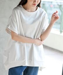 ミニ裏毛ポケットツキワイドプルオーバー