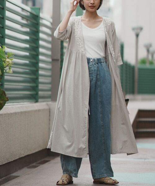 rps（アールピーエス）の「刺繍ガウンワンピース（ワンピース）」 - WEAR