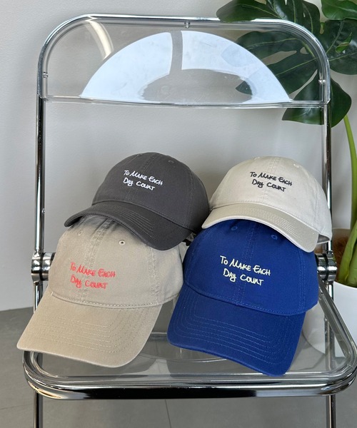 CRB（シーアールビー）の「カラーロゴ刺繍キャップ（キャップ・レディース・チャコールグレー/ブルー/アイボリー/ベージュ・F）」の18枚目の写真