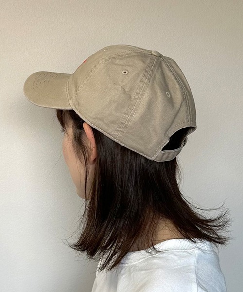 CRB（シーアールビー）の「カラーロゴ刺繍キャップ（キャップ・レディース・チャコールグレー/ブルー/アイボリー/ベージュ・F）」の7枚目の写真