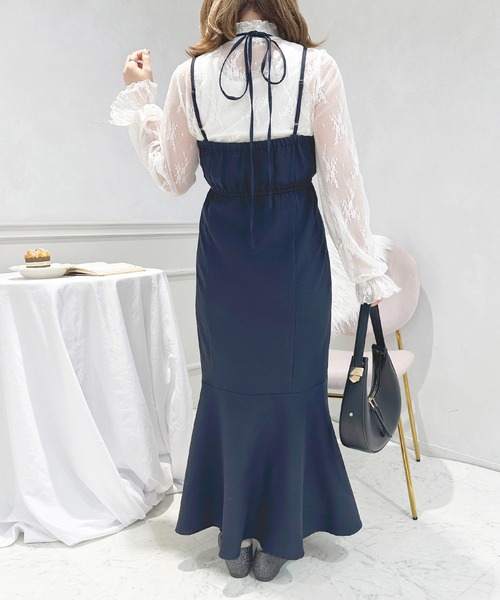 セール】パールベルト付きキャミワンピース【ZOZOTOWN限定アイテム