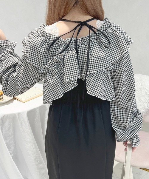 apres jour(アプレジュール)の「パールベルト付きキャミワンピース【ZOZOTOWN限定アイテム】(ワンピース・レディース・ブラック/ネイビー/ピンクベージュ・フリー/X-LARGE)」の10枚目の写真