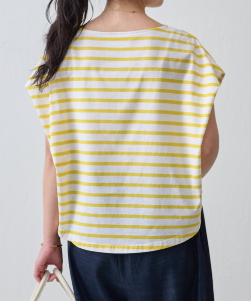 BEARDSLEY（ビアズリー）の「ボーダーマルTee（Tシャツ/カットソー・レディース・ブラック/イエロー・FREE）」の17枚目の写真